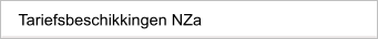 Tariefsbeschikkingen NZa